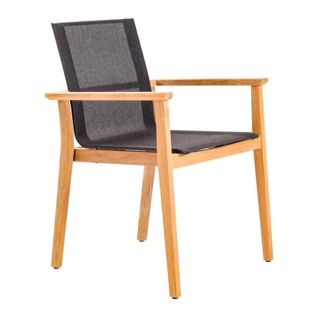 POVL Outdoor Menlo 95&quot; 6-Seat Teak Dining Set with Menlo Chairs