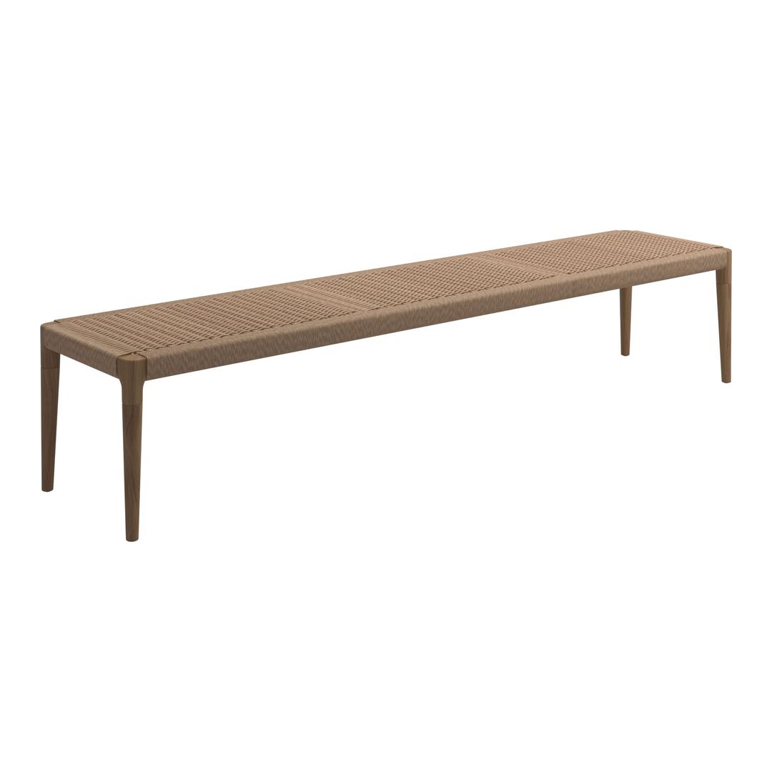 Gloster Lima 88" Backless Teak Dining Bench