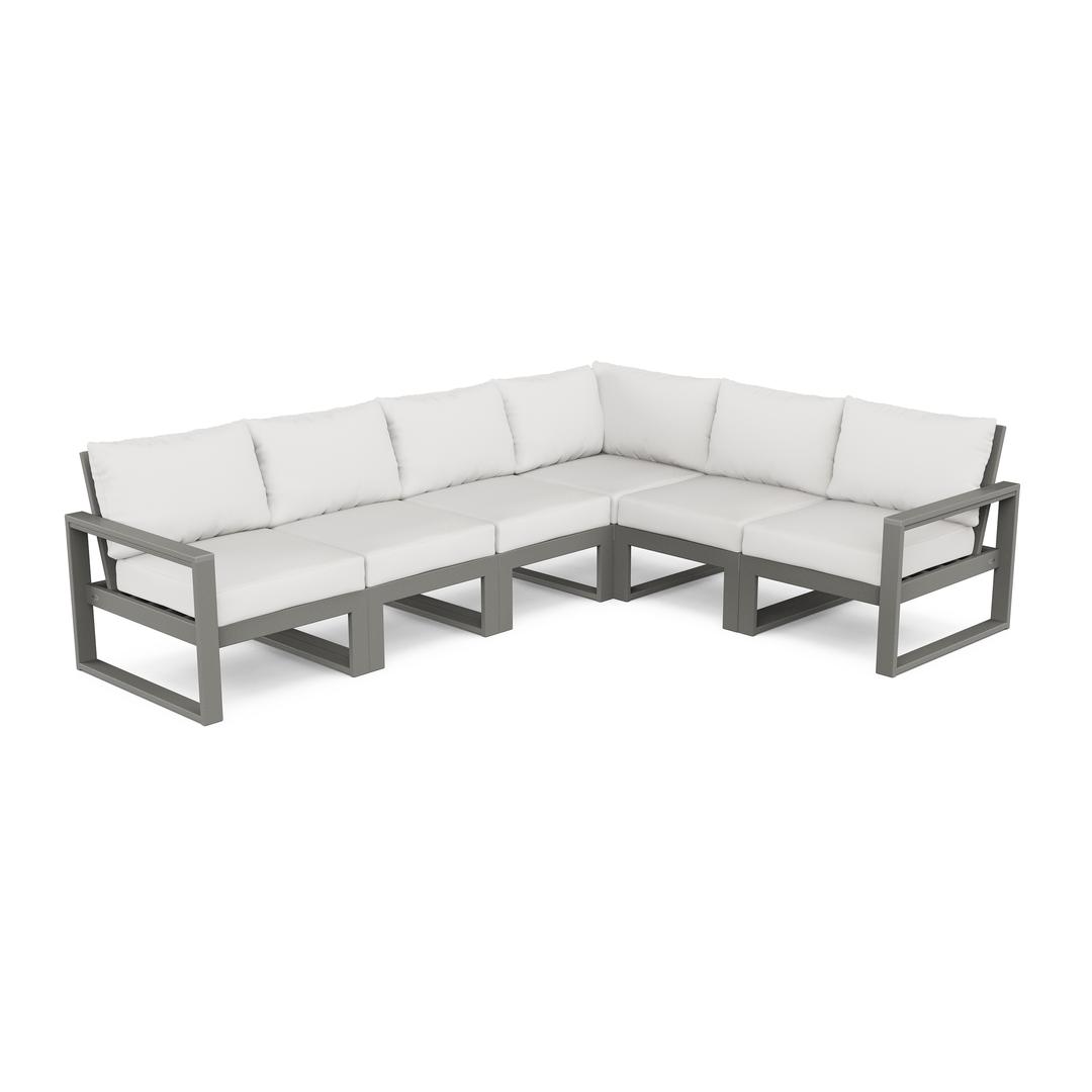 Polywood EDGE 6-Piece Modular Outdoor Sectional Sofa
