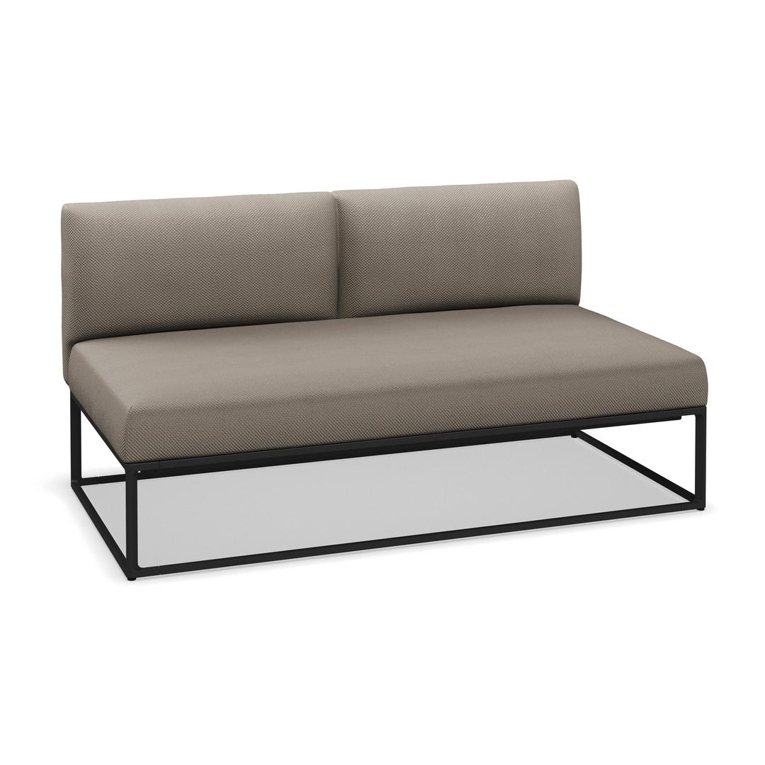 Gloster Maya Upholstered Center 2-Seater Outdoor Sectional Unit - 60" x 30"