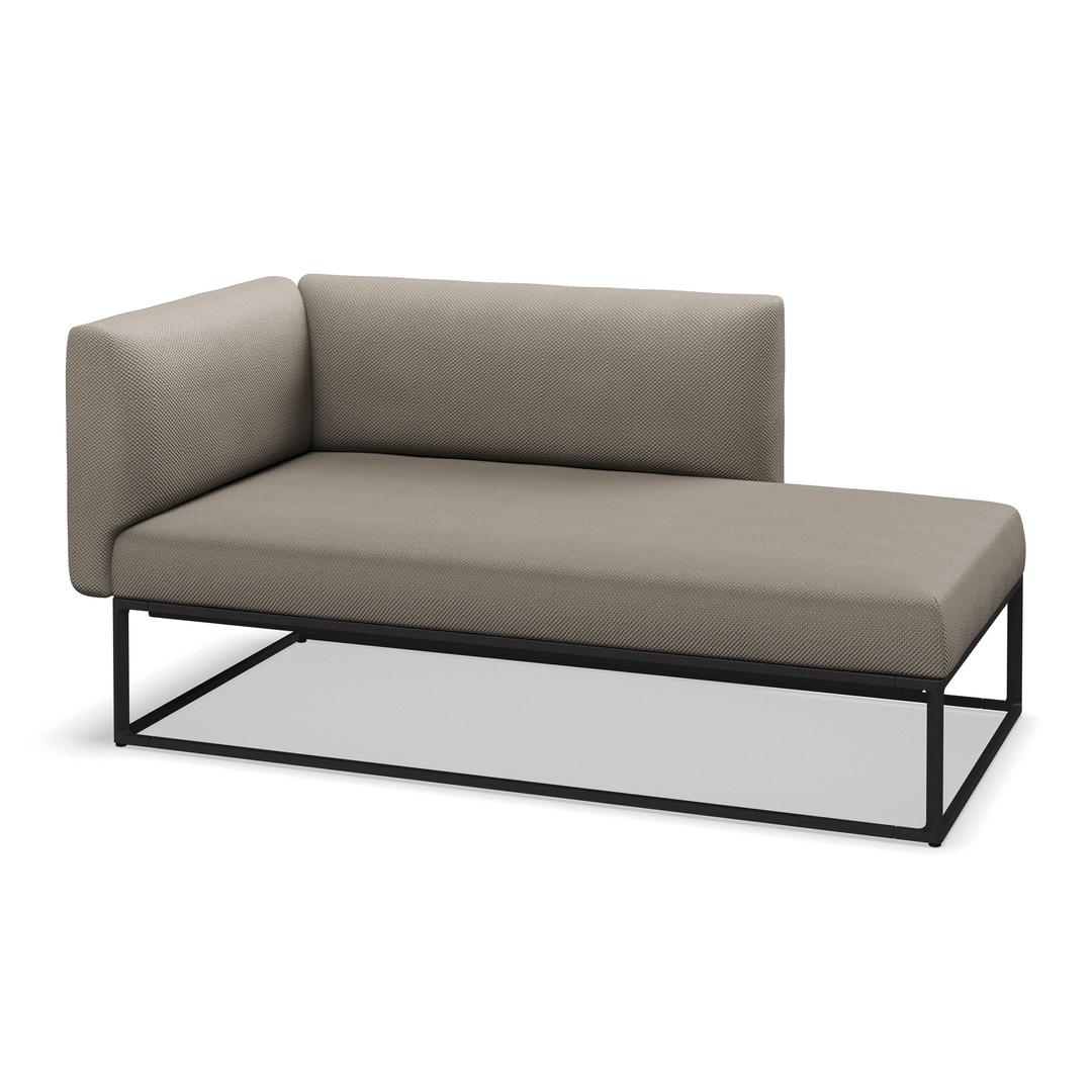 Gloster Maya Upholstered Left Chaise Outdoor Sectional Unit - 60" x 30"