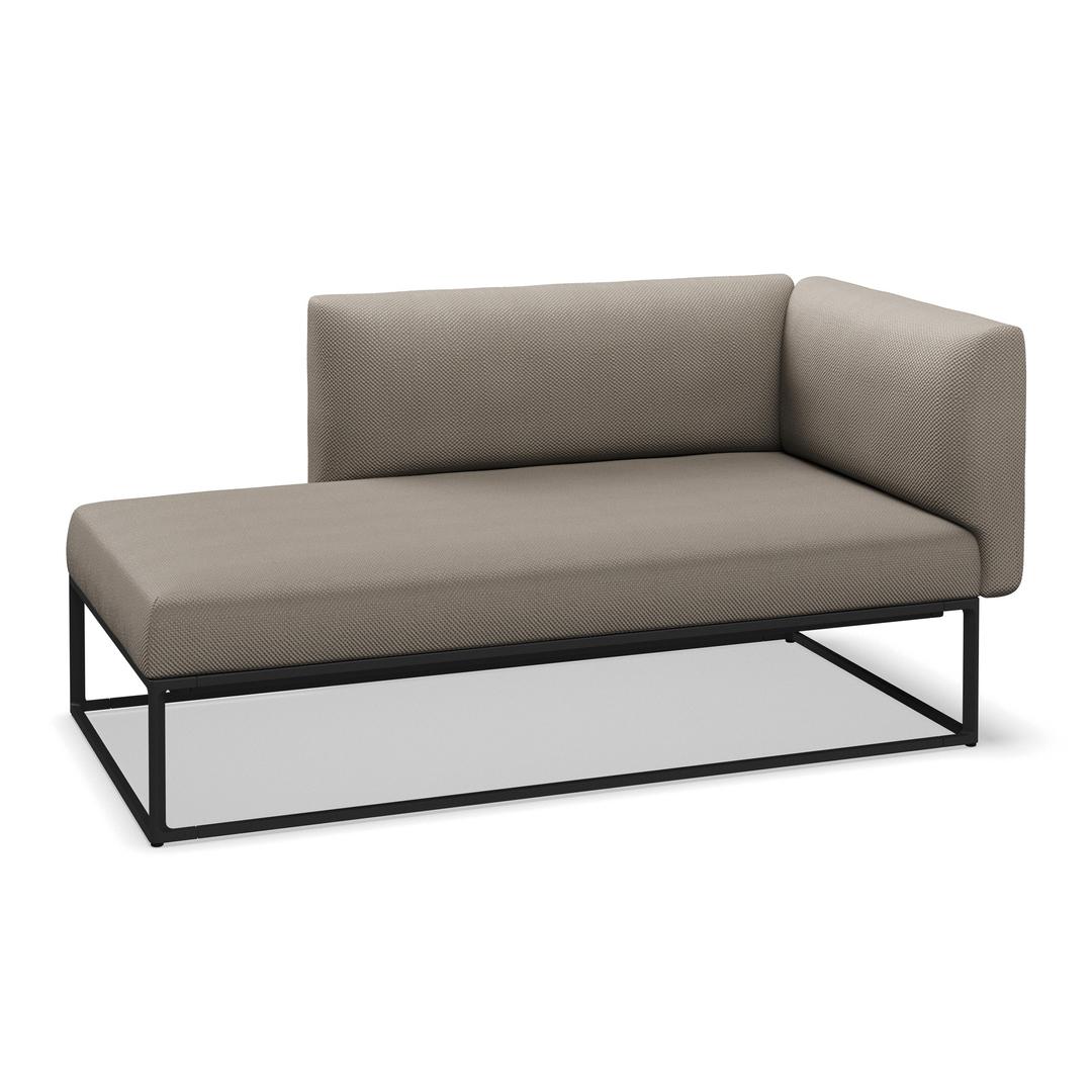 Gloster Maya Upholstered Right Chaise Outdoor Sectional Unit - 60" x 30"
