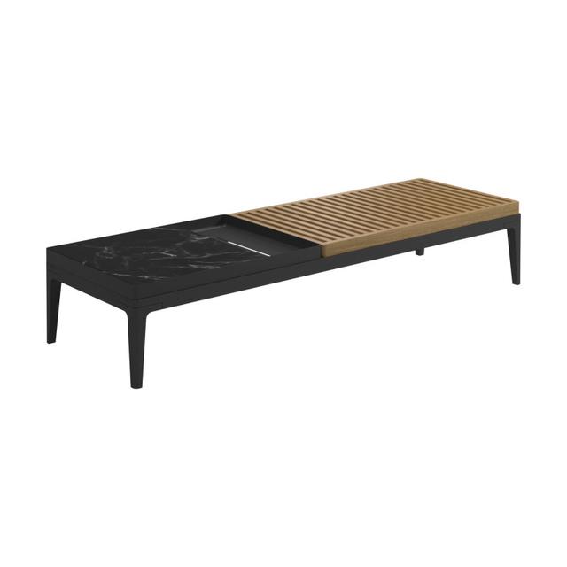 Gloster Grid 59.5&quot; x 19.5&quot; Rectangular Coffee Table