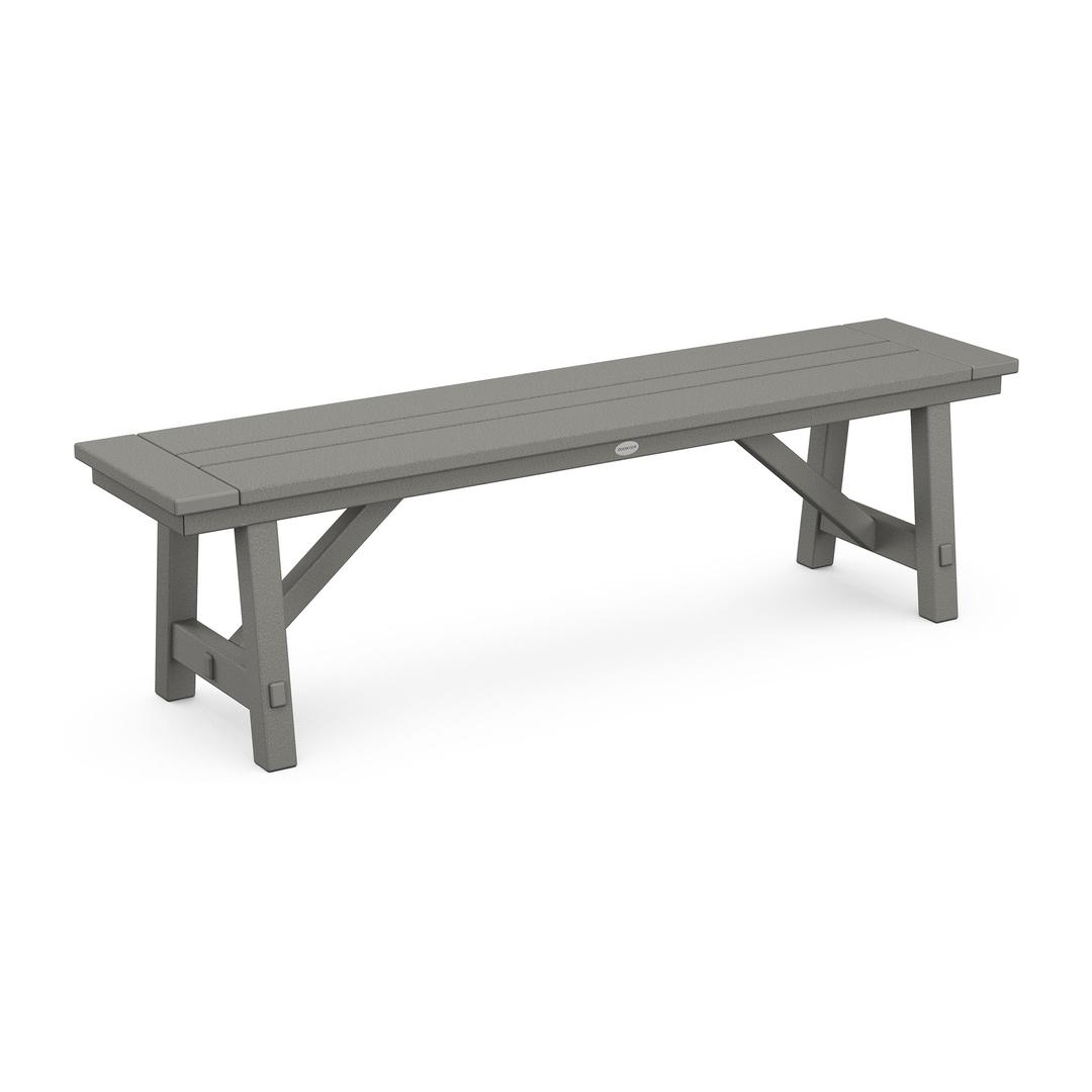 Polywood Rustic Farmhouse 60" Backless Bench