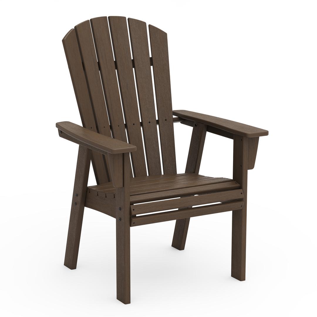 Polywood Nautical Curveback Adirondack Dining Armchair