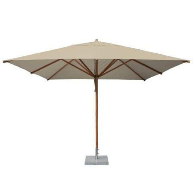 Bambrella 8.5' x 11.5' Levante Rectangular Bamboo Umbrella
