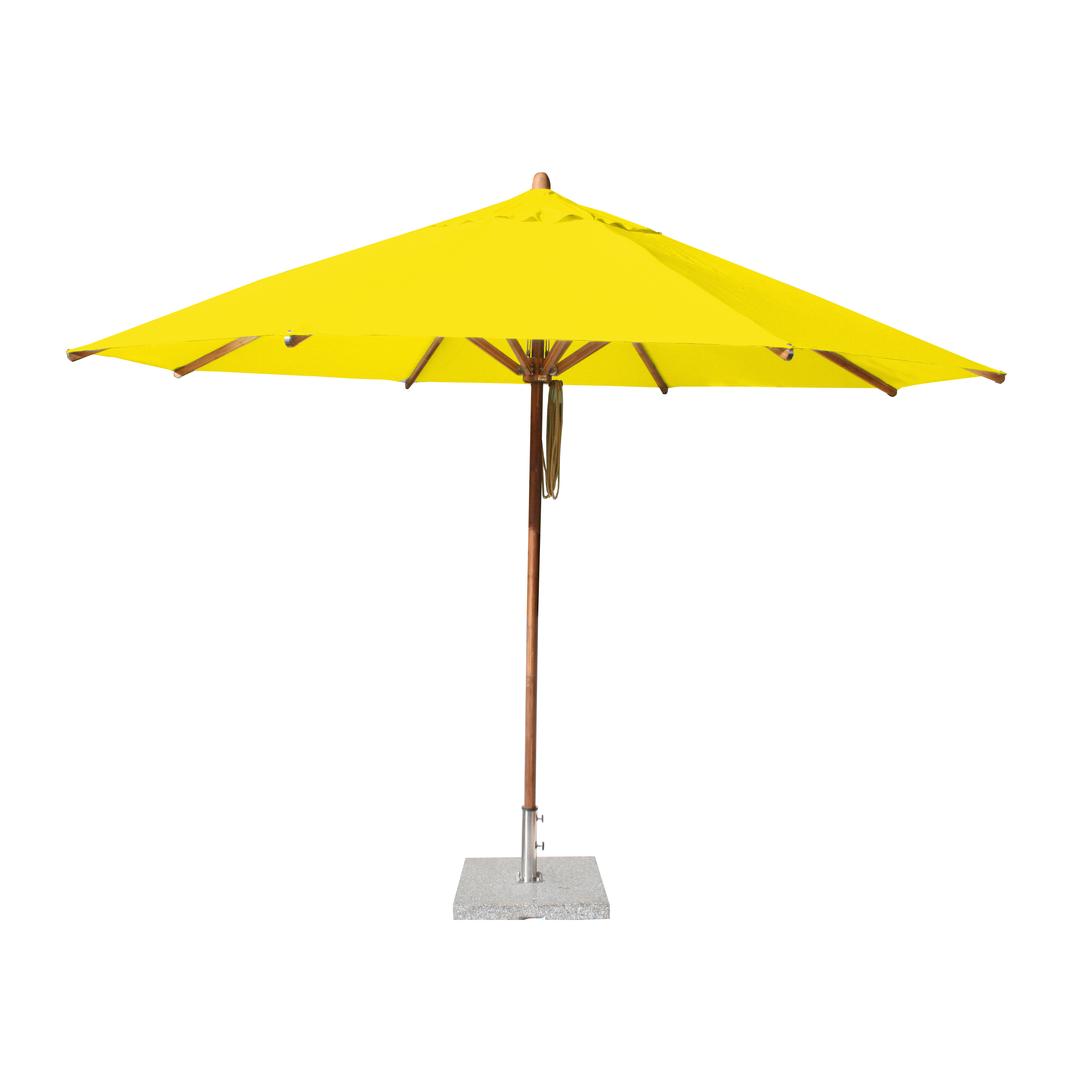 Bambrella Levante 10' Round Bamboo Market Patio Umbrella
