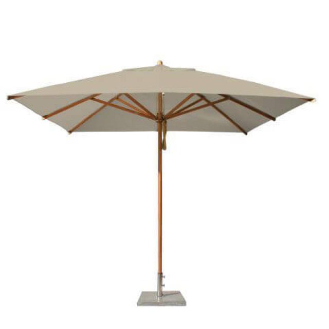 Bambrella 10' Levante Square Bamboo Umbrella