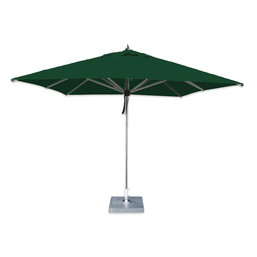 Bambrella Hurricane 10' Square Aluminum Market Patio Umbrella