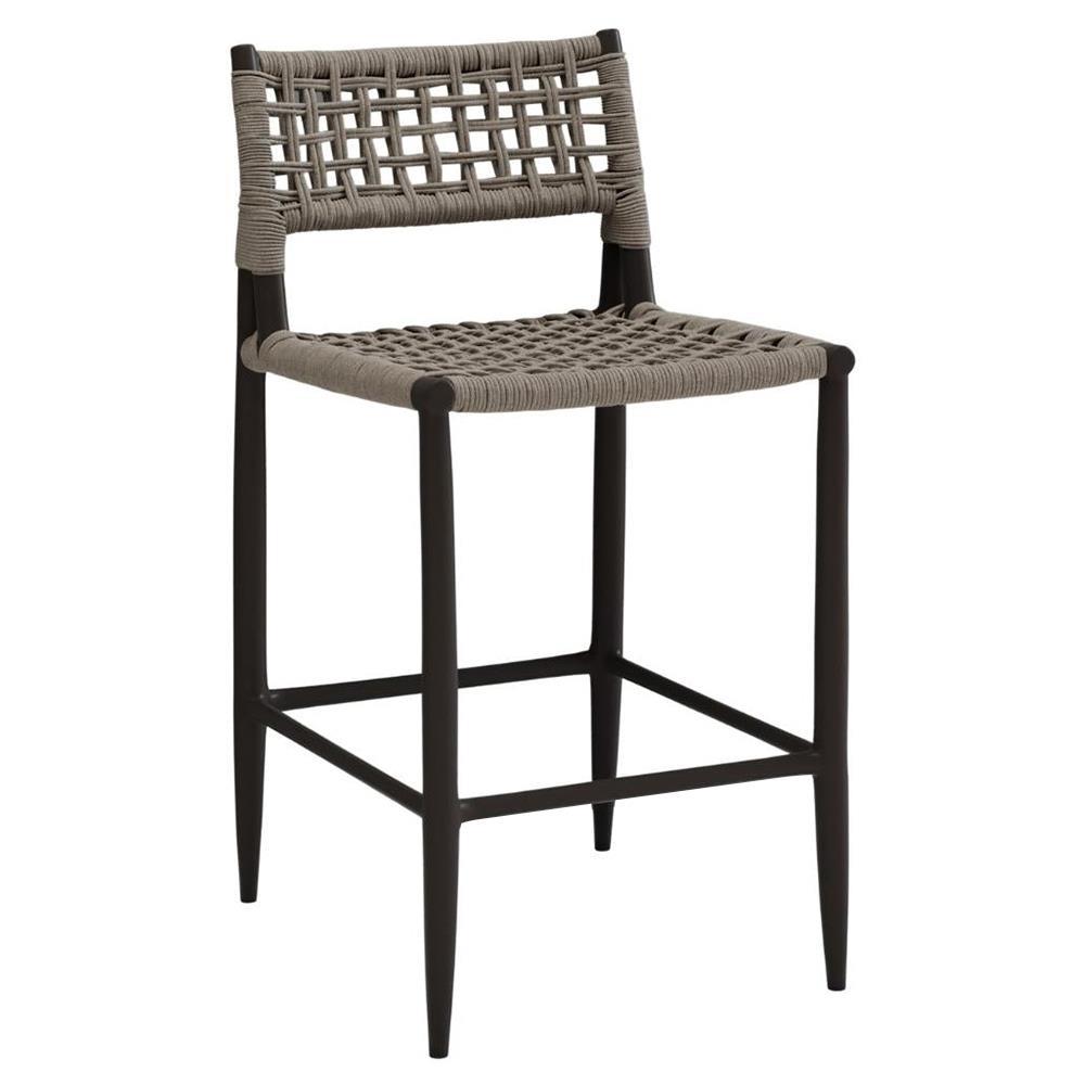 Sunset West Grigio Woven Bar Side Chair