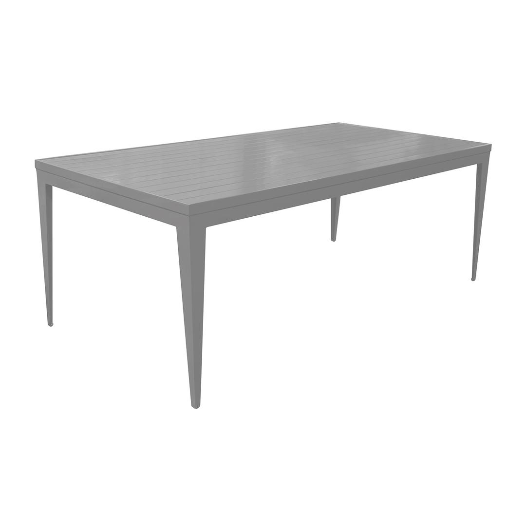 Source Furniture South Beach 72" Aluminum Rectangular Dining Table