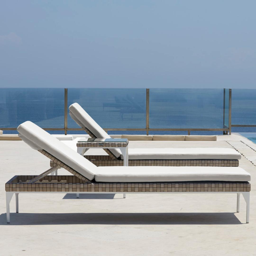 Skyline Design Brafta Aluminum Chaise Lounge