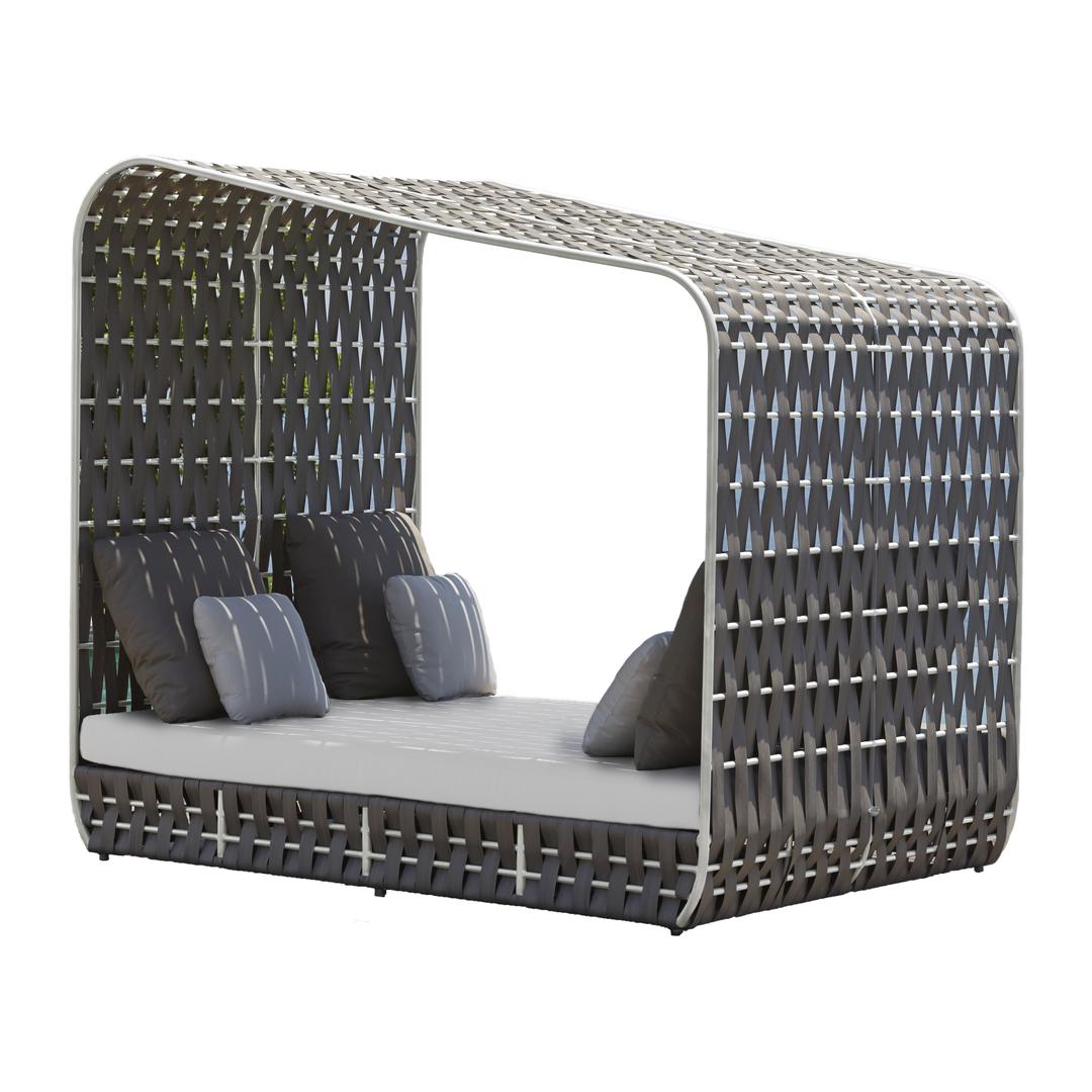 Skyline Design Strips Woven Outdoor Daybed