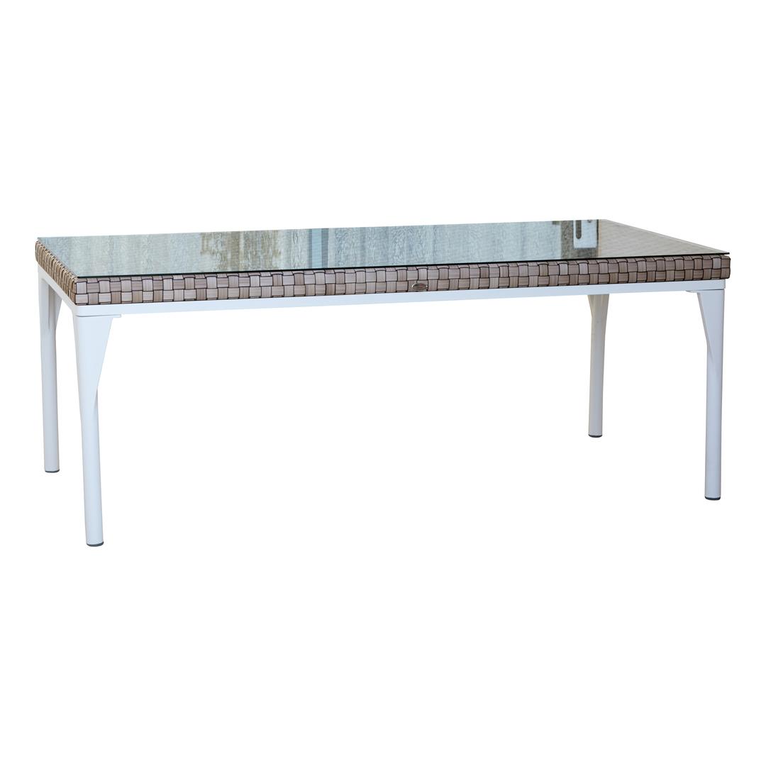 Skyline Design Brafta 87" Aluminum Rectangular Dining Table