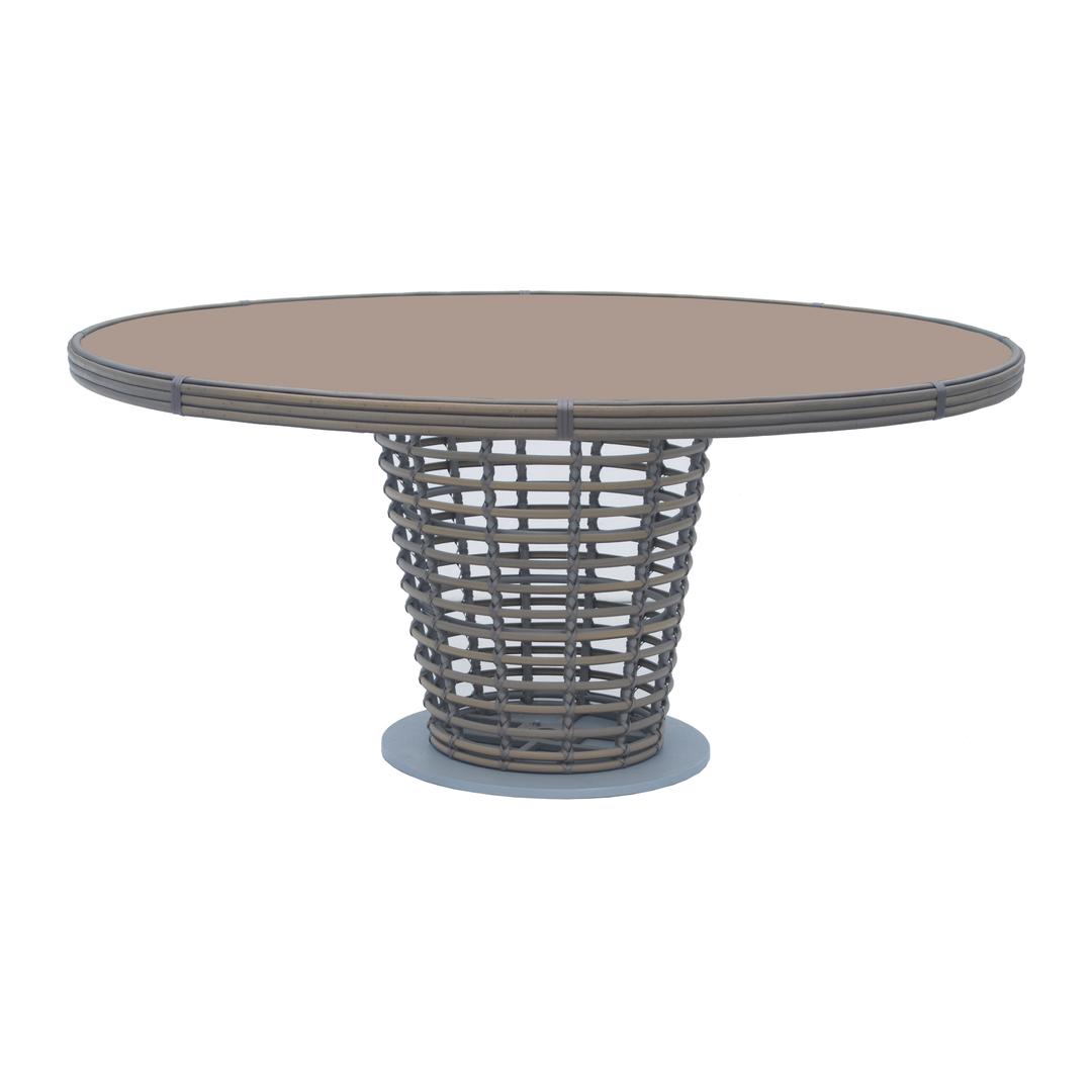 Skyline Design Ruby 63" Aluminum Round Dining Table