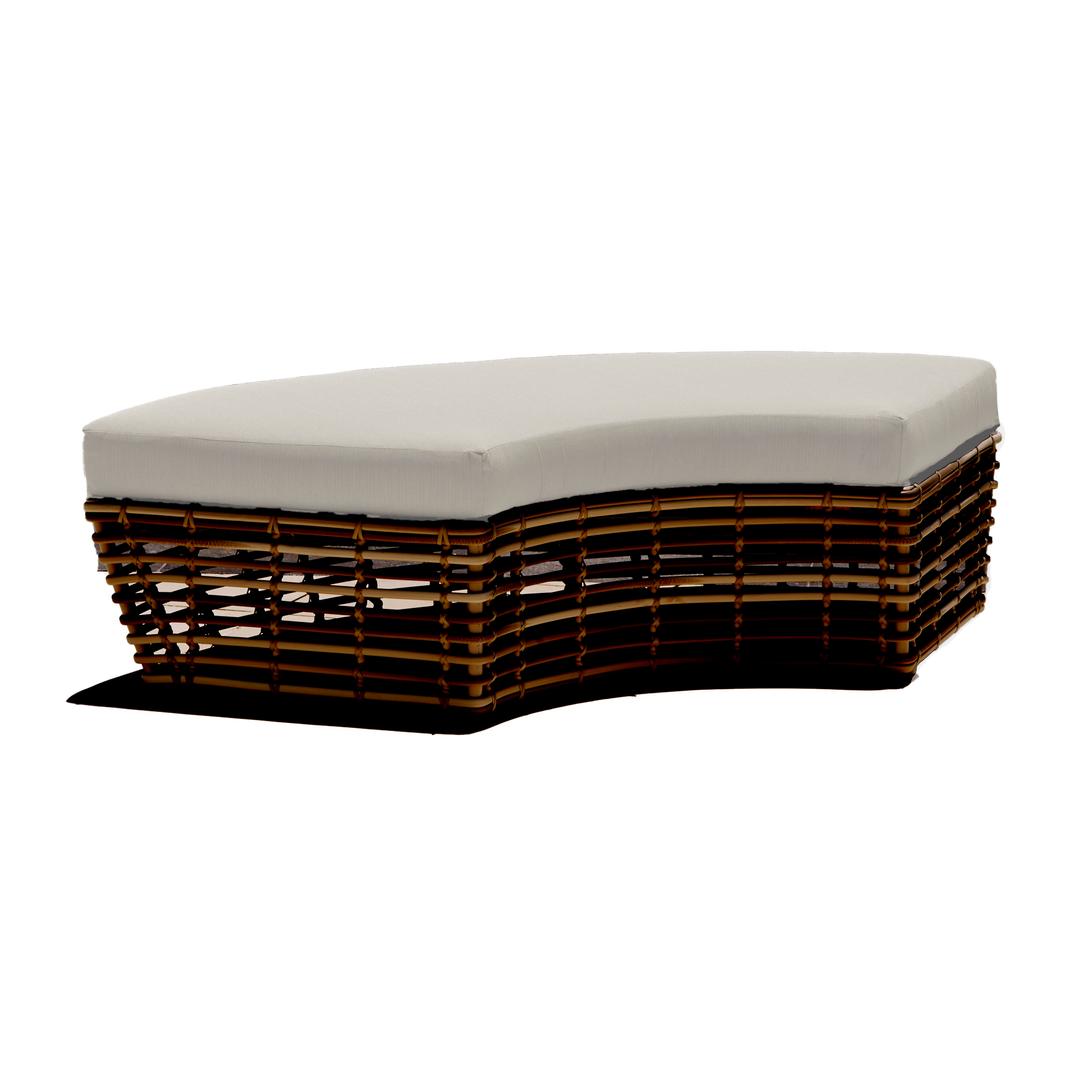 Skyline Design Halo 50" Curved Woven Bench