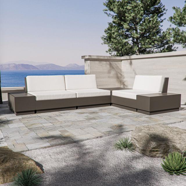 Polywood Elevate 6-Piece Corner Outdoor Sectional Set