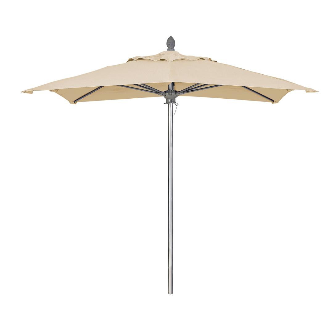 FiberBuilt Lucaya 6' Square Aluminum Commercial Market Patio Umbrella