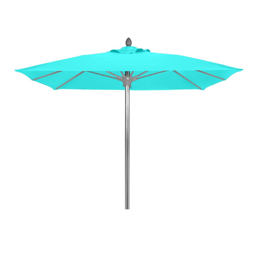 FiberBuilt Riva 6' Square Aluminum Commercial Market Patio Umbrella