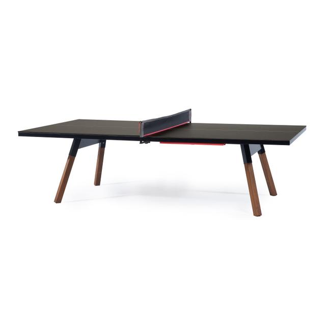 RS Barcelona You and Me Standard Black Indoor/Outdoor Ping Pong Table
