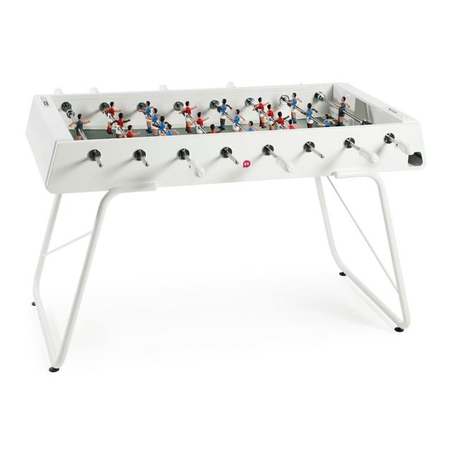 RS Barcelona RS3 White Indoor/Outdoor Foosball Table
