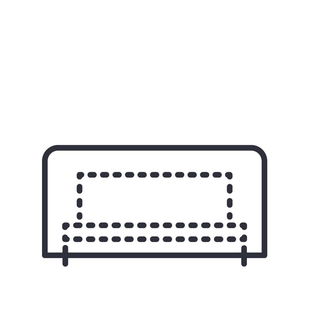 Gloster Lima High Back Center Outdoor Sectional Unit Protective Cover