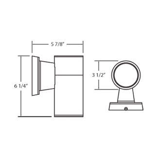 Eurofase Borru 6" Wall Sconce - Dimension Eurofase Borru 6" Wall Sconce - Dimension