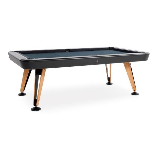 RS Barcelona Diagonal 8' Black Outdoor Billiard Table