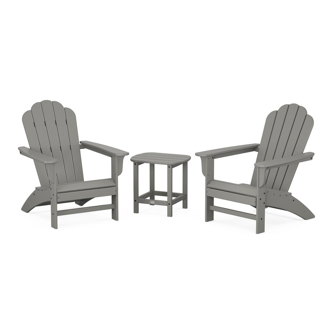 Polywood Country Living Adirondack Chair 3-Piece Set