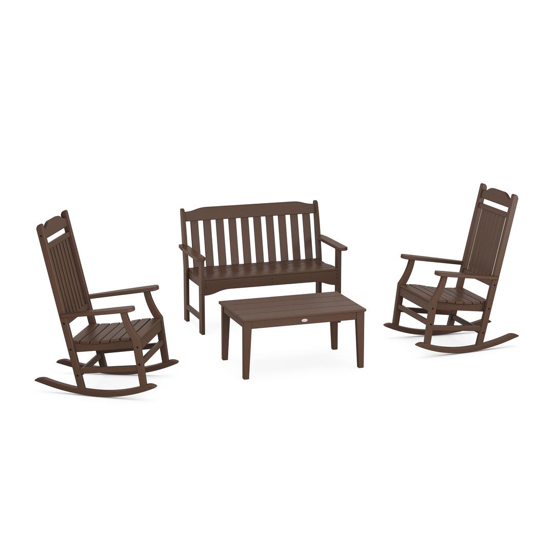 Polywood Country Living Rocking Chair 4-Piece Porch Set