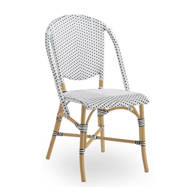 Sika Design Alu Affaire Sofie Stacking AluRattan Dining Side Chair