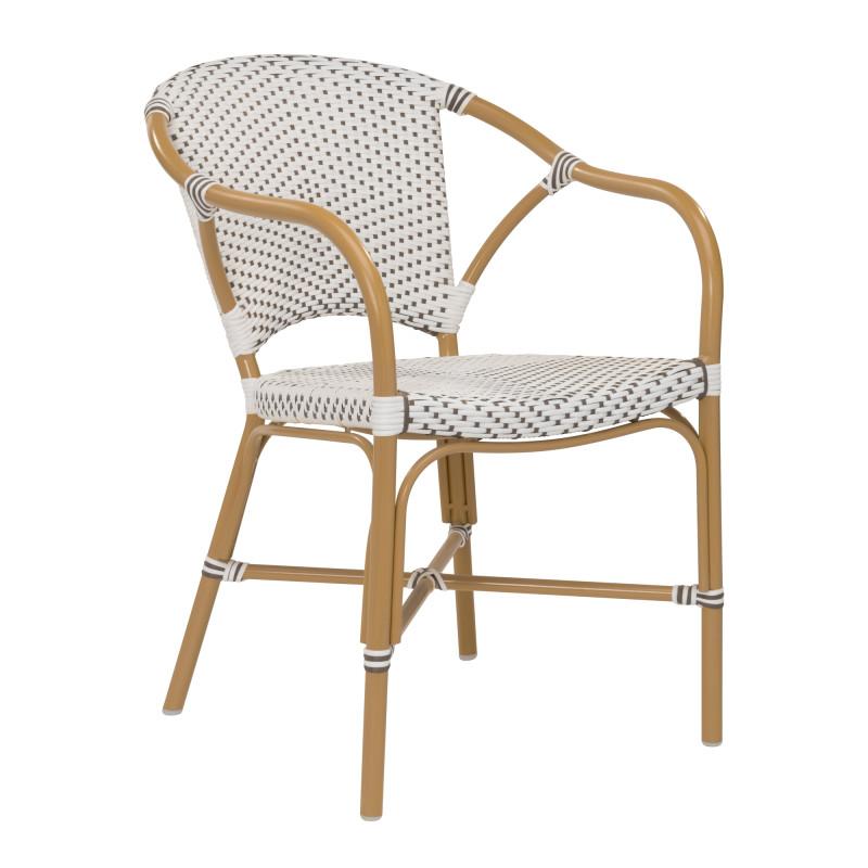 Sika Design Alu Affaire Valerie Stacking AluRattan Dining Armchair