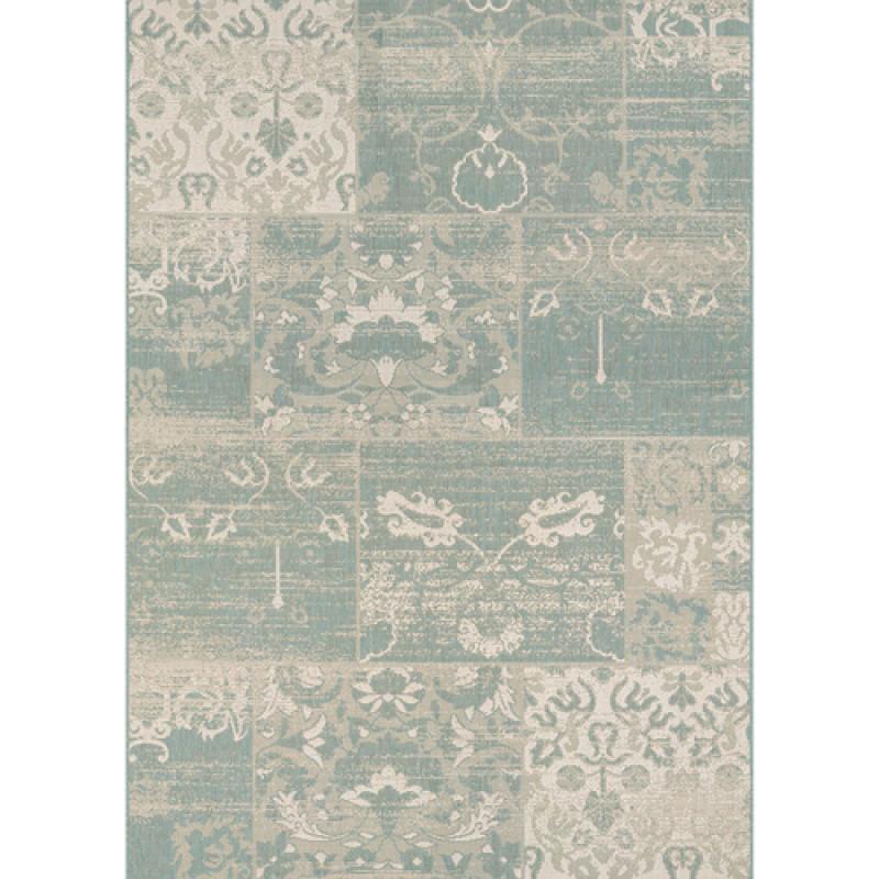 Couristan Afuera Country Cottage Sea Mist Ivory Indoor/Outdoor Rug