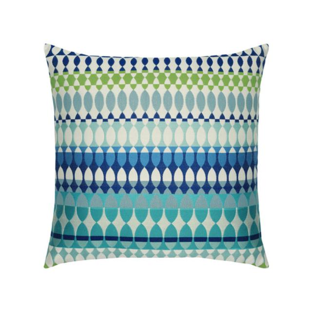 Elaine Smith 20&quot; x 20&quot; Modern Oval Ocean Sunbrella Outdoor Pillow