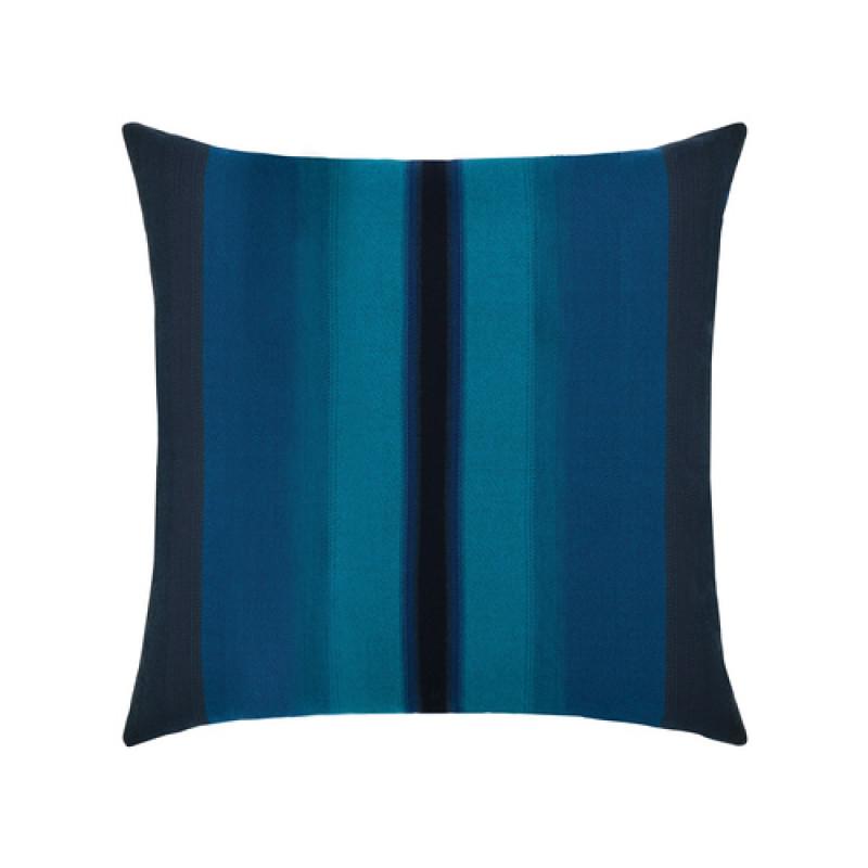 Elaine Smith 20" x 20" Ombe Azure Sunbrella Outdoor Pillow