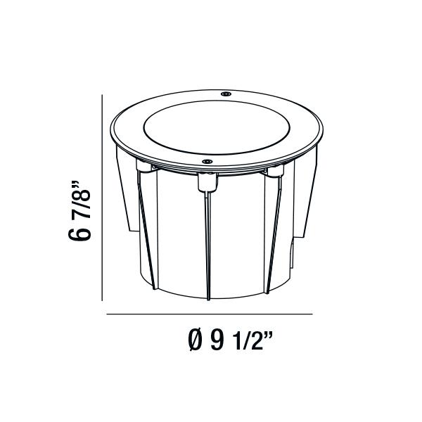 Eurofase Satora LED In-Ground Light - Dimensions Eurofase Satora LED In-Ground Light - Dimensions