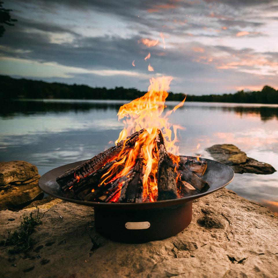 Fire Pit Art Asia 36" Round Steel Fire Pit