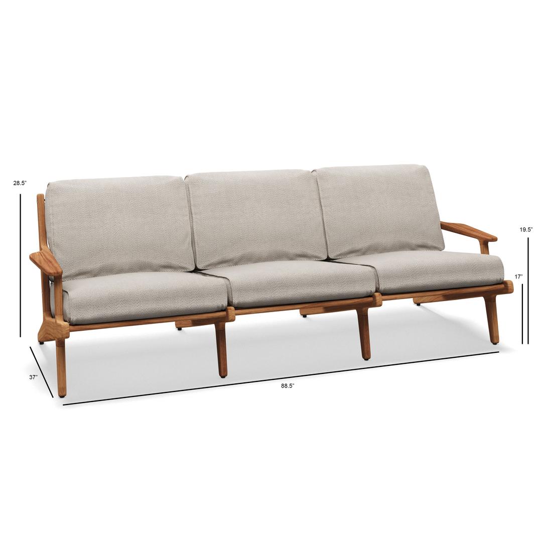 Gloster Bay Teak Sofa - Dims Gloster Bay Teak Sofa - Dims