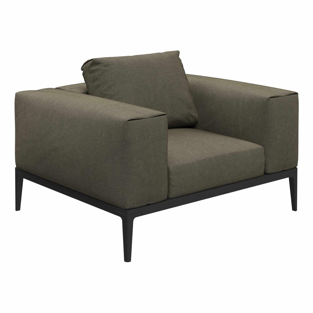 Gloster Grid Upholstered Lounge Chair