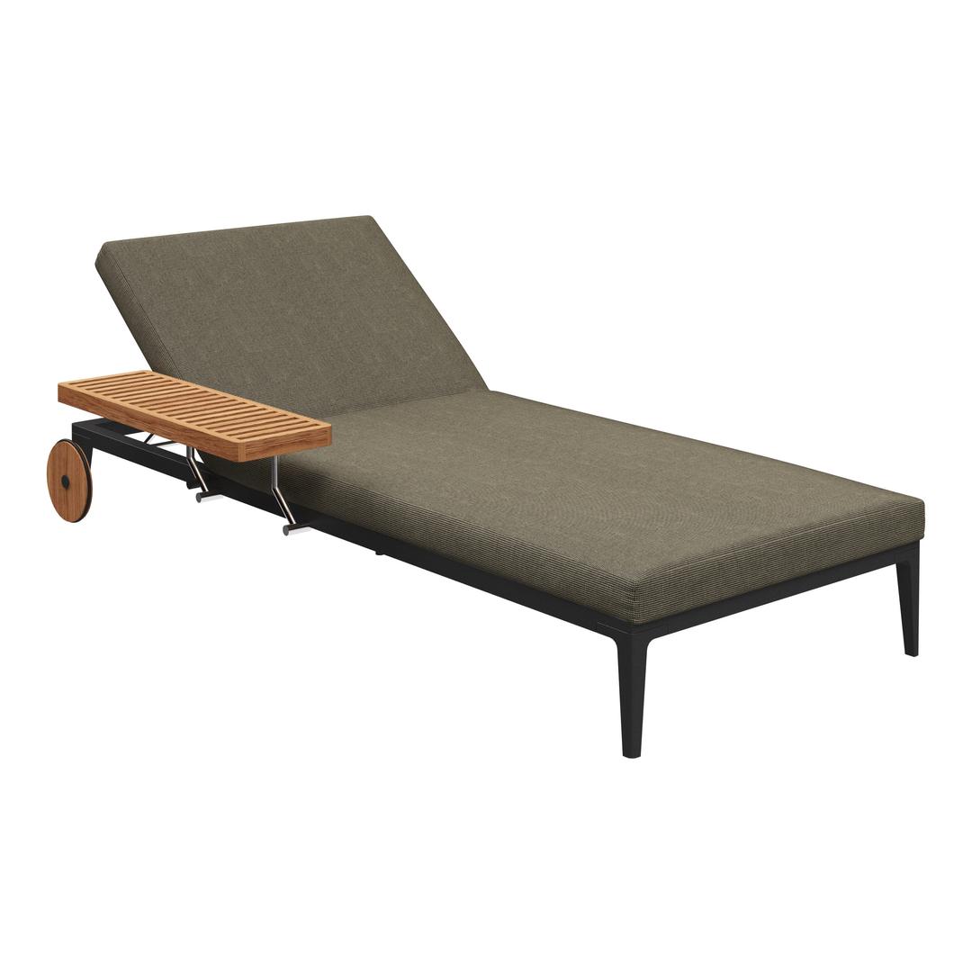 Gloster Grid Aluminum Chaise Lounge