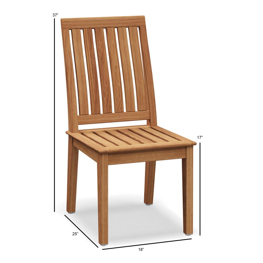 Gloster Ventura Teak Dining Side Chair - Dims Gloster Ventura Teak Dining Side Chair - Dims