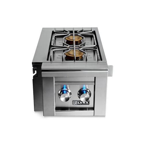 Lynx Grills Professional 13" Cart-Mounted Double Gas Side Burner