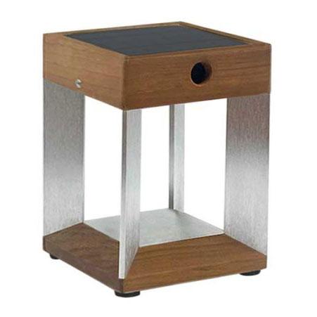 Les Jardins Blade Solar LED Anodized Aluminum Table Light