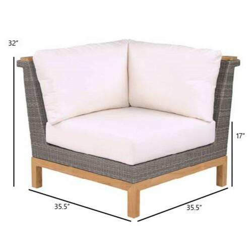 Kingsley Bate Azores Sectional Corner Chair - Dimension  Kingsley Bate Azores Sectional Corner Chair - Dimension