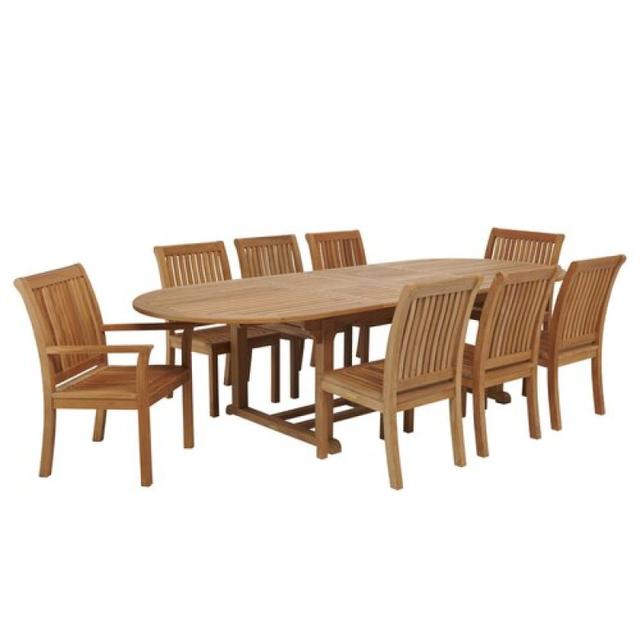 Kingsley Bate Chelsea 8-Seat Oval Dining Set