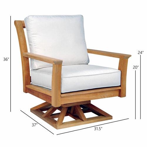 Kingsley Bate Chelsea Swivel Rocker Lounge Chair - Dimension Kingsley Bate Chelsea Swivel Rocker Lounge Chair - Dimension