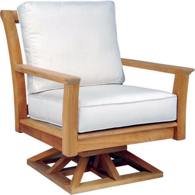 Kingsley Bate Chelsea Teak Swivel Rocker Lounge Chair