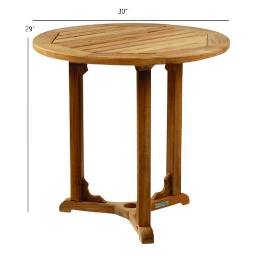 Kingsley Bate Essex 30" Bistro Table - Dimension Kingsley Bate Essex 30" Bistro Table - Dimension