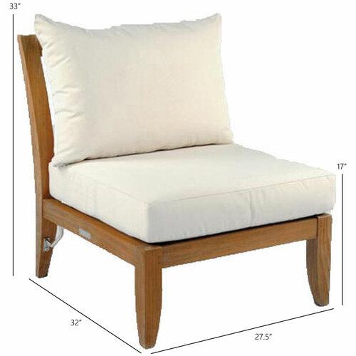 Kingsley Bate Ipanema Armless Chair - Dimension Kingsley Bate Ipanema Armless Chair - Dimension