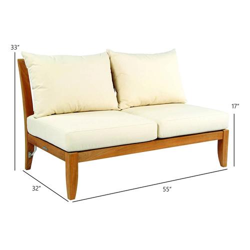 Kingsley Bate Ipanema Armless Settee - Dimension Kingsley Bate Ipanema Armless Settee - Dimension